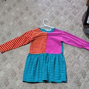 Ragdoll Multicolor Striped Kids Dress